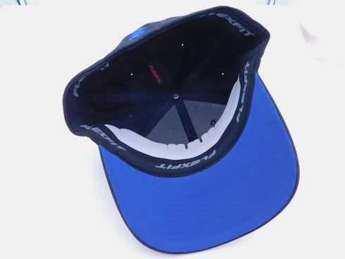 SUZUKI FLEXFIT HAT/CAP L-XL SUZUKI "S" FADE BLACK BLUE RMZ GSXR DRZ NEW